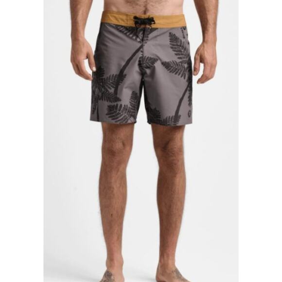 Roark Men's Boatman Boardshorts 7"36 Light Army Beach Surf